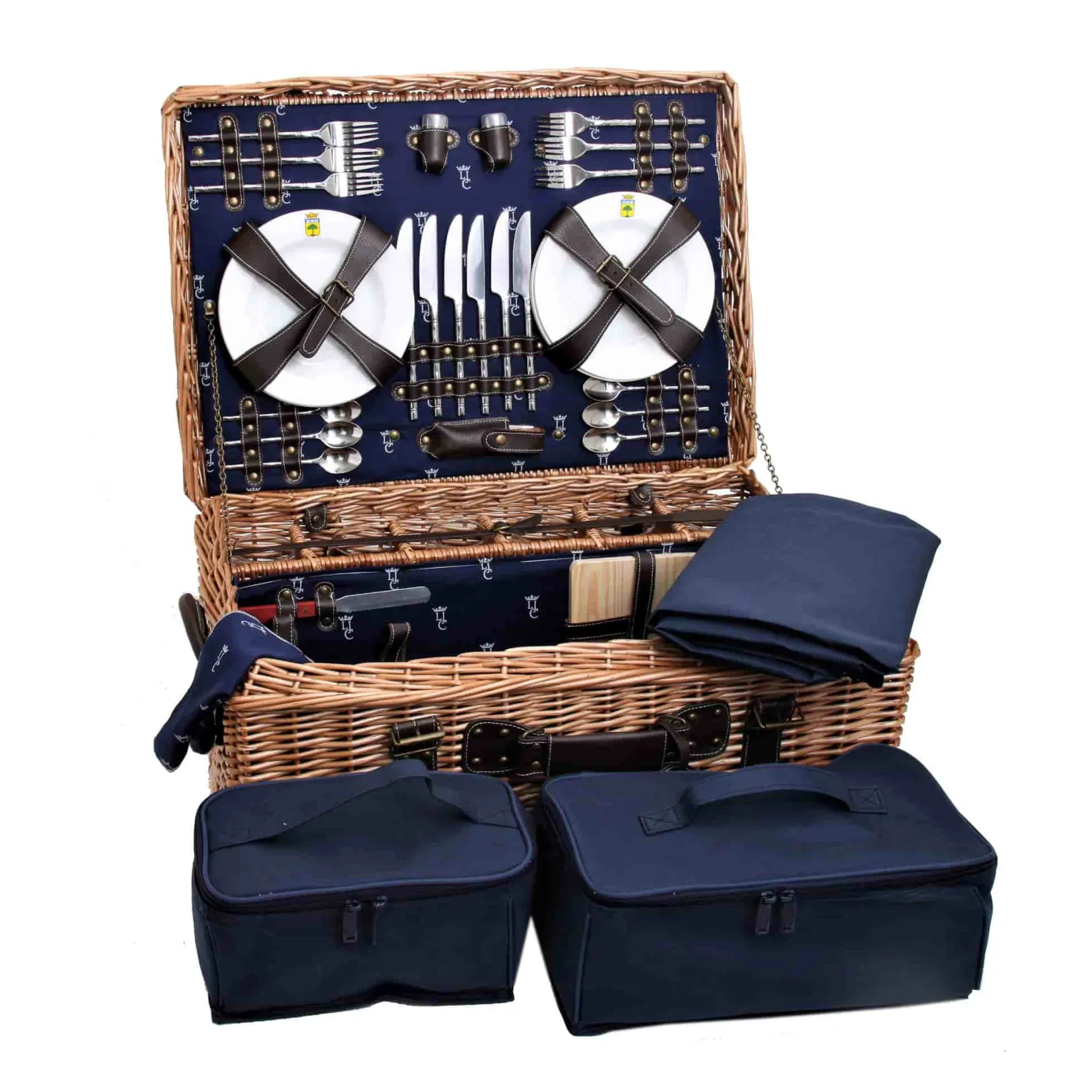 Les Jardin de la Comtesse Tableware Brands|Picnicware^Champs-Elysees Navy Picnic Hamper