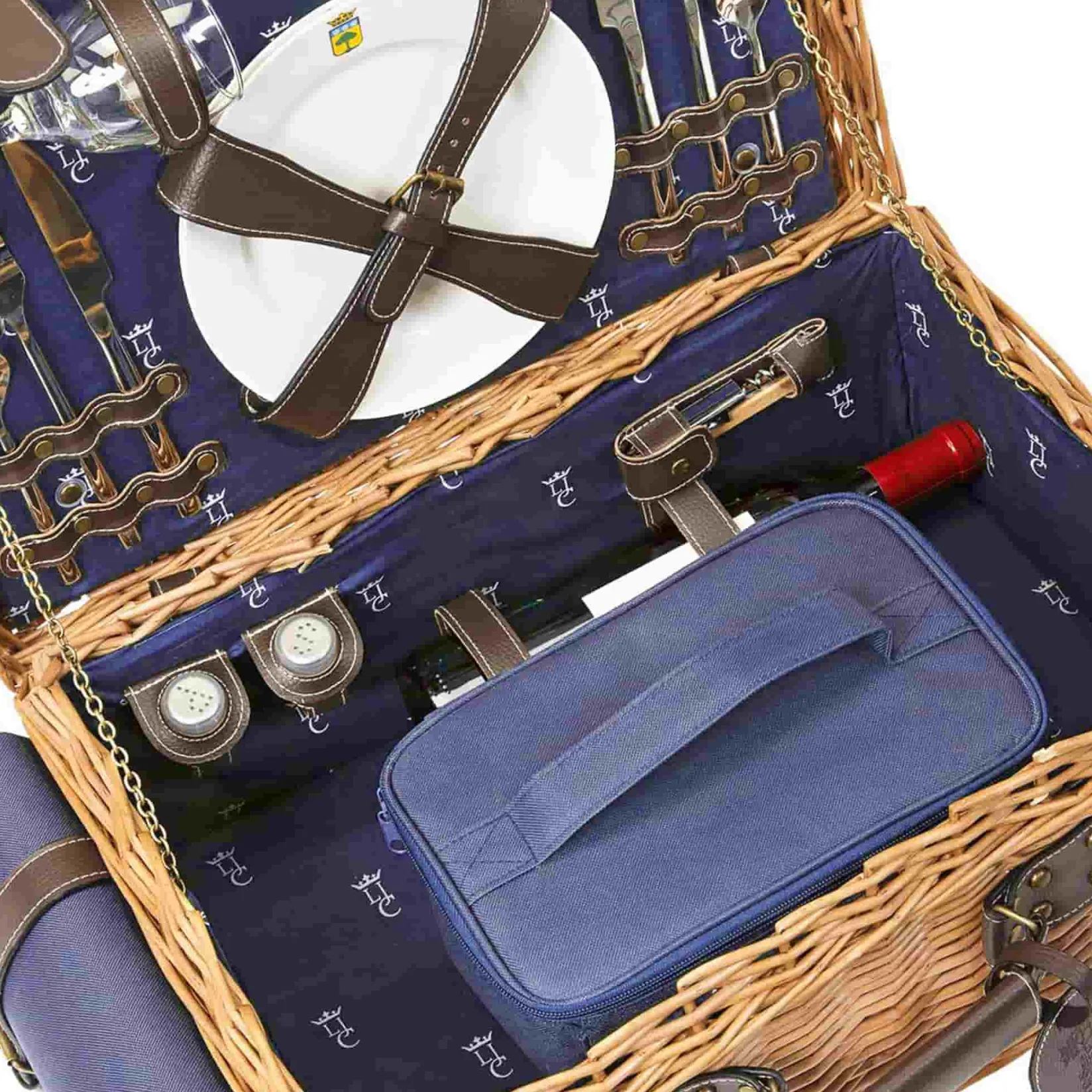 Les Jardin de la Comtesse Tableware Brands|Picnicware^Champs-Elysees Navy Picnic Hamper