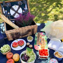 Les Jardin de la Comtesse Tableware Brands|Picnicware^Champs-Elysees Navy Picnic Hamper