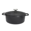 Chasseur Pots & Pans^Black Cast Iron Dutch Oven, 24cm