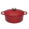 Chasseur Pots & Pans^Red Cast Iron Dutch Oven, 28cm