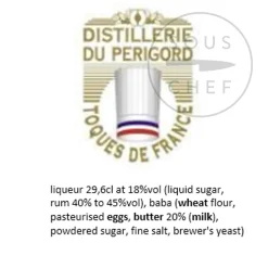 Distillerie du périgord Ingredients Brands|French Ingredients^Cherry Rocher Rhum Babas, 380g