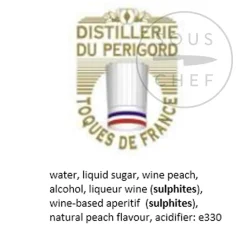 Distillerie du périgord Ingredients Brands|French Ingredients^Cherry Rocher Wild Peach Aperitif, 700ml