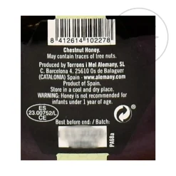 Alemany Ingredients Brands|Spanish Ingredients^Chestnut Honey, 250g