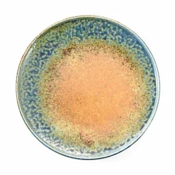 Kiji Stoneware & Ceramics Tableware Brands|Japanese Ingredients^Chouseki Blue Gold Plate, 28.5cm dia x 3.5cm
