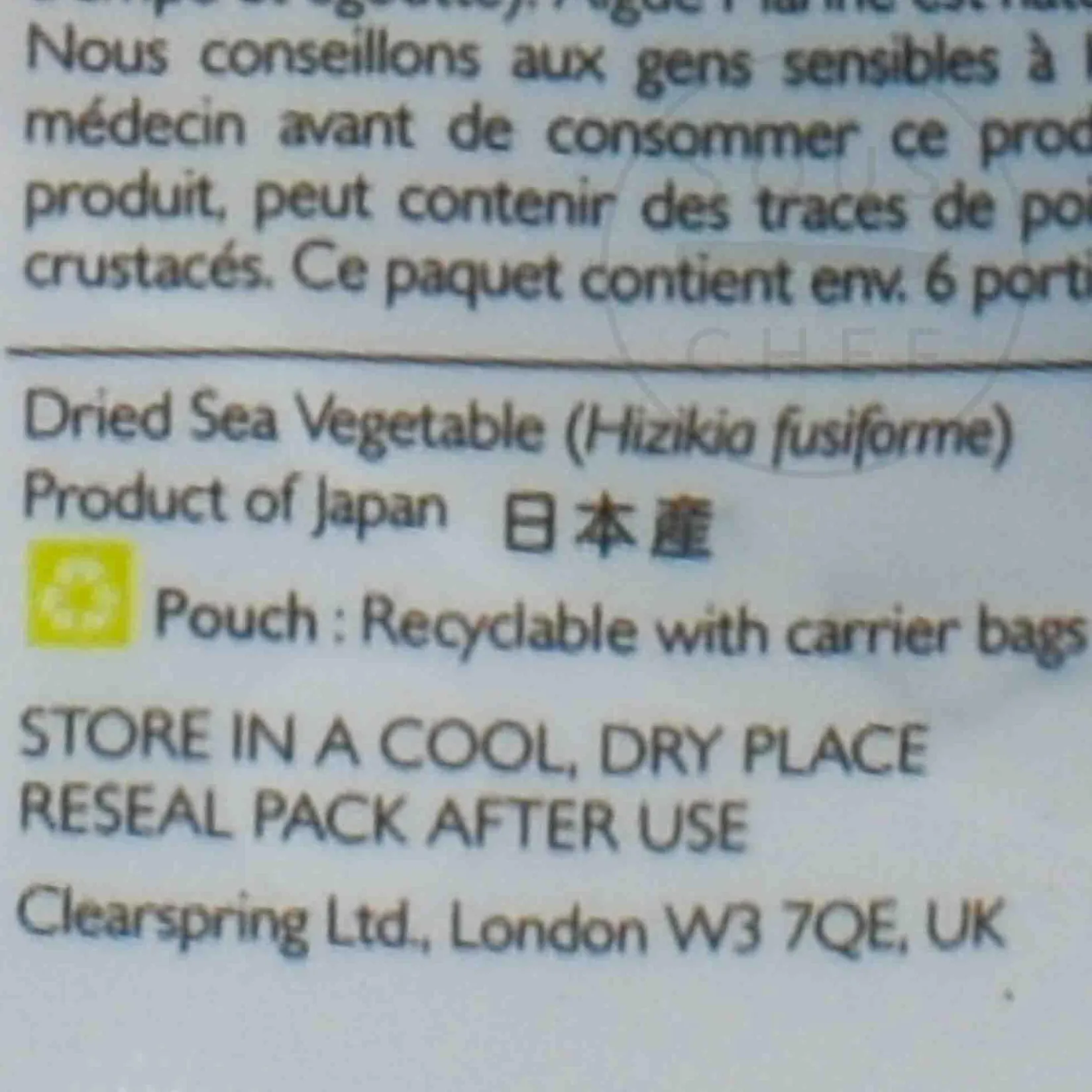 Clearspring Ingredients Brands|Japanese Ingredients^Wild Hijiki, 30g