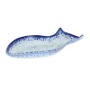 Turkish Tableware Tableware Brands^Cobalt Blue Rim Glass Fish Serving Dish, 20x12.5cm