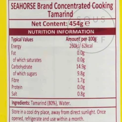 Seahorse  Ingredients Brands|Middle Eastern Ingredients^Concentrated Cooking Tamarind Paste, 454g