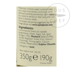 Opies Ingredients Brands|Vegetables^Cornichons and Pickled Onions, 350g