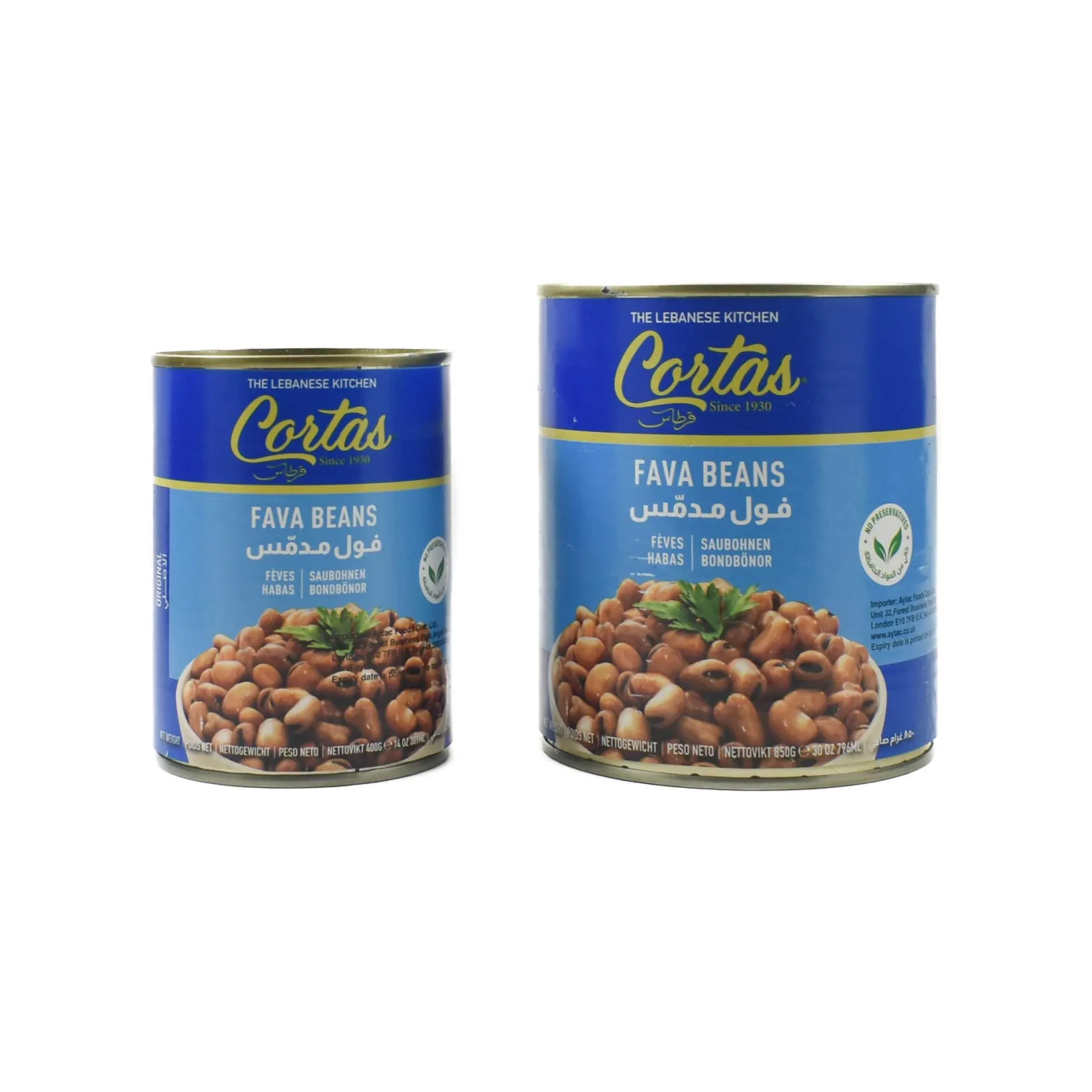 Cortas Middle Eastern Ingredients|Pasta, Rice & Beans^Foul Medammes - Cooked Fava Beans