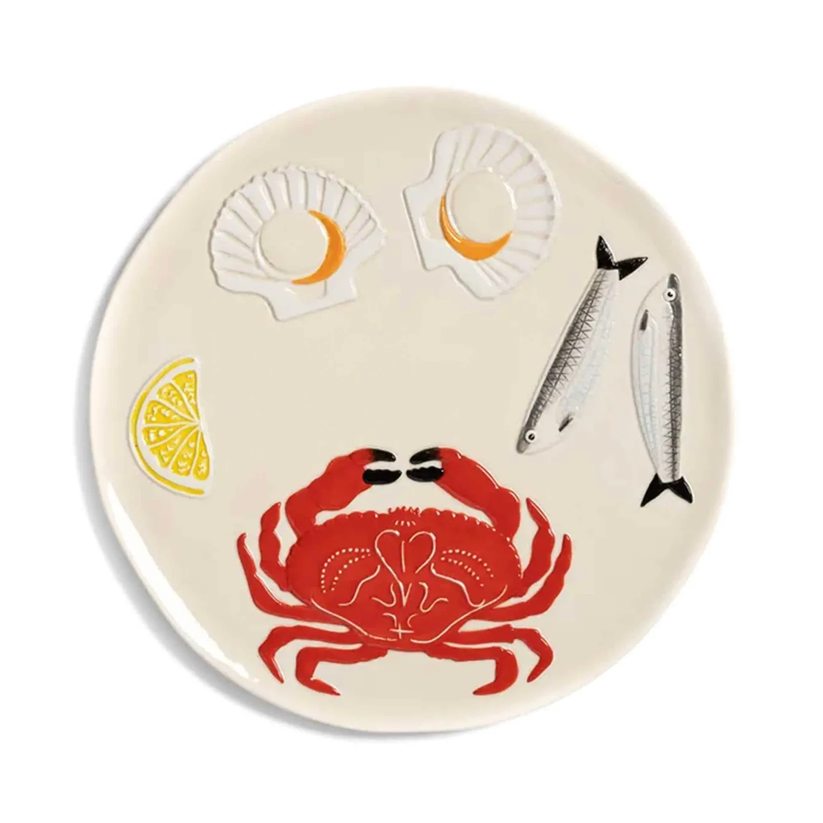 &Klevering Table Setting|Serveware^Crab Ceramic Platter, 26.5cm