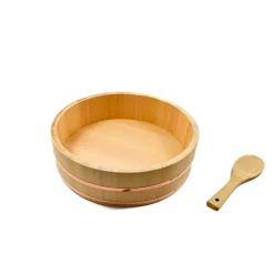 Kiji Stoneware & Ceramics Japanese Ingredients|Japanese Tableware^Cypress & Copper Hangiri Sushi Barrel