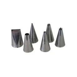 De Buyer French Ingredients|Kitchen Tools & Utensils^6 Stainless Steel Piping Nozzles