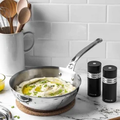 De Buyer Pots & Pans^Affinity Stainless Steel Curved Saute Pan