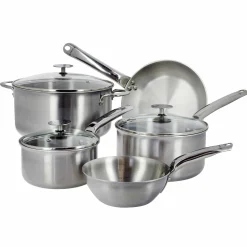 De Buyer Pots & Pans^Alchimy 5 Piece Cookware Set with Lids