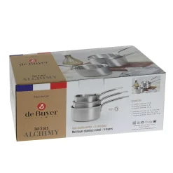 De Buyer Pots & Pans^Alchimy 3 Piece Saucepan Set