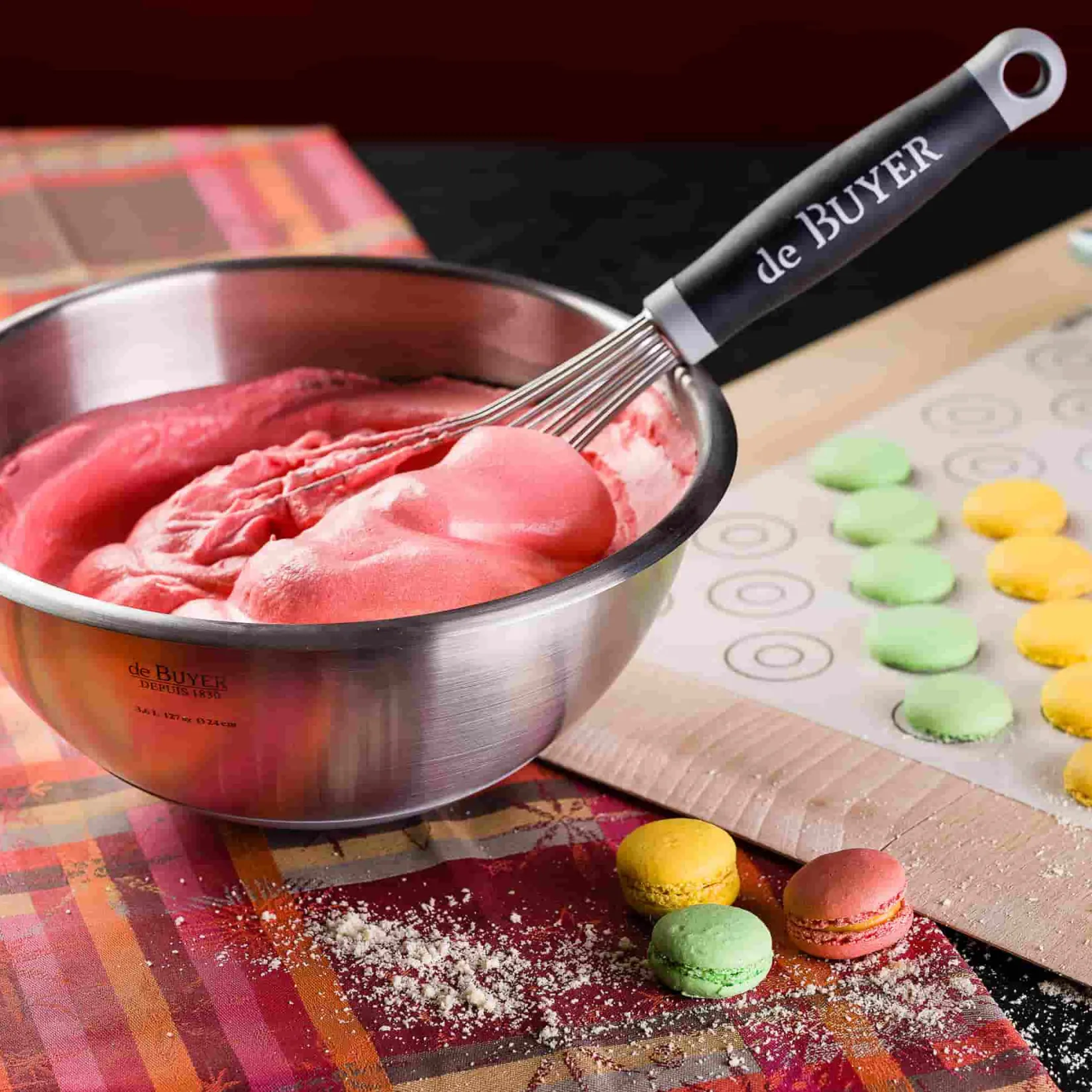 De Buyer French Ingredients|Kitchen Tools & Utensils^Hemisphere Mixing Bowl with Silicone Base, 16cm