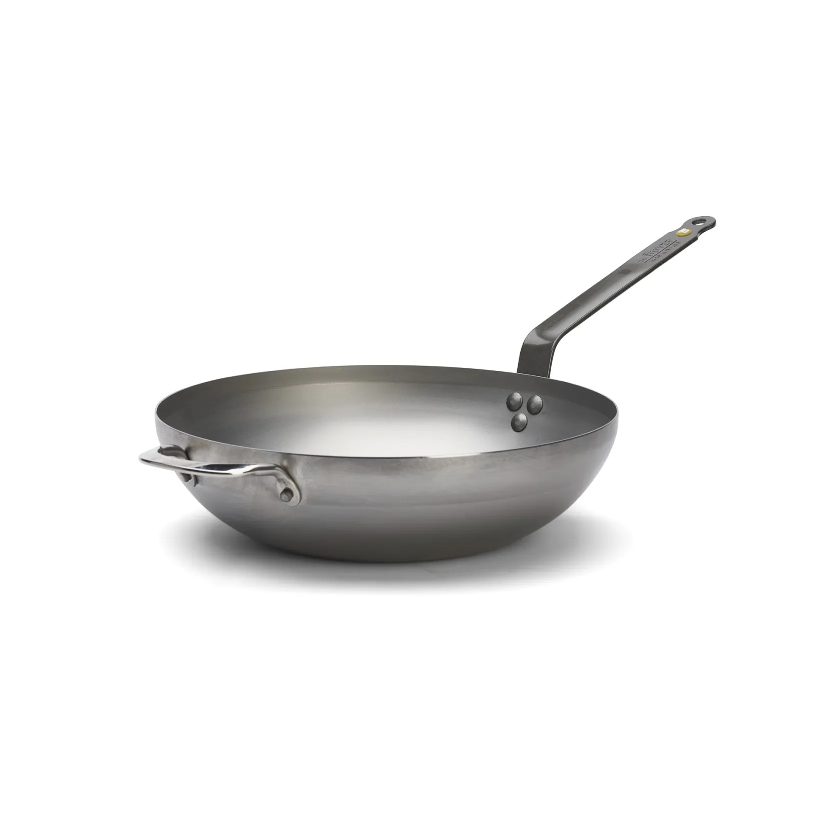 De Buyer Pots & Pans^Mineral B Flat Base Wok, 32cm