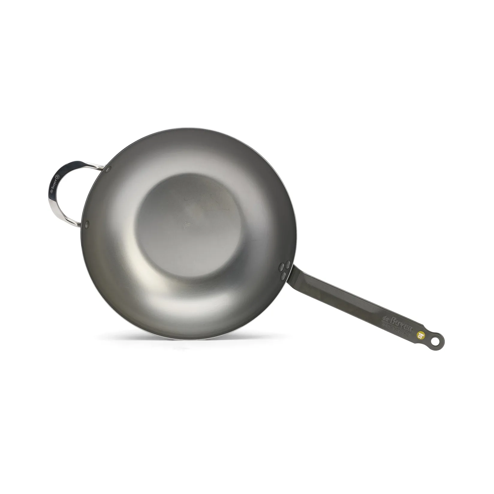 De Buyer Pots & Pans^Mineral B Flat Base Wok, 32cm