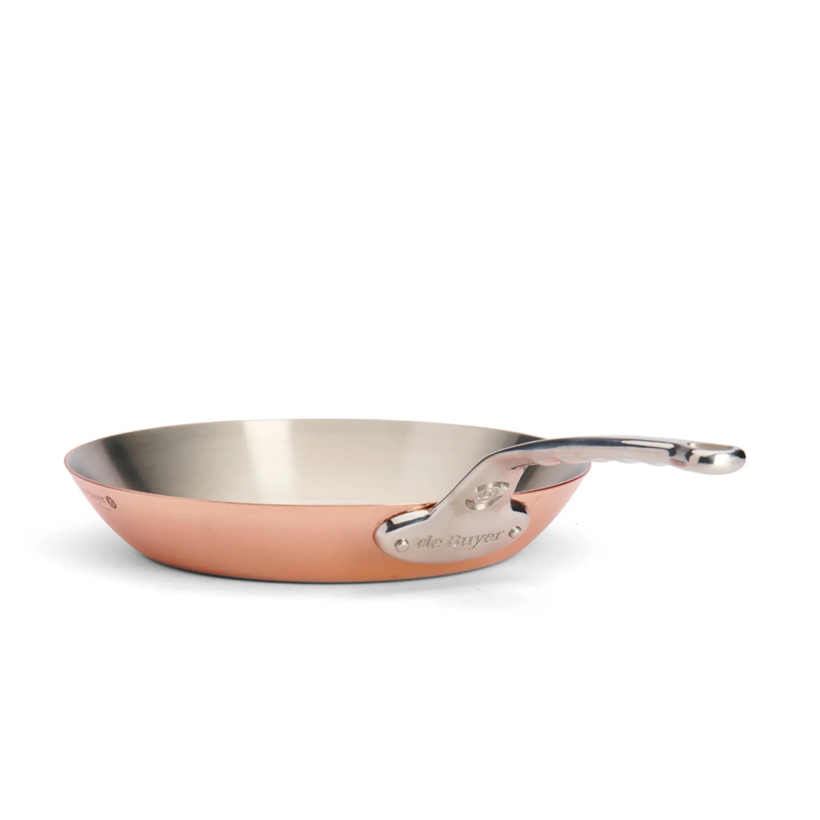 De Buyer Pots & Pans^Prima Matera Induction Copper Frying Pan with Stainless Steel Handle