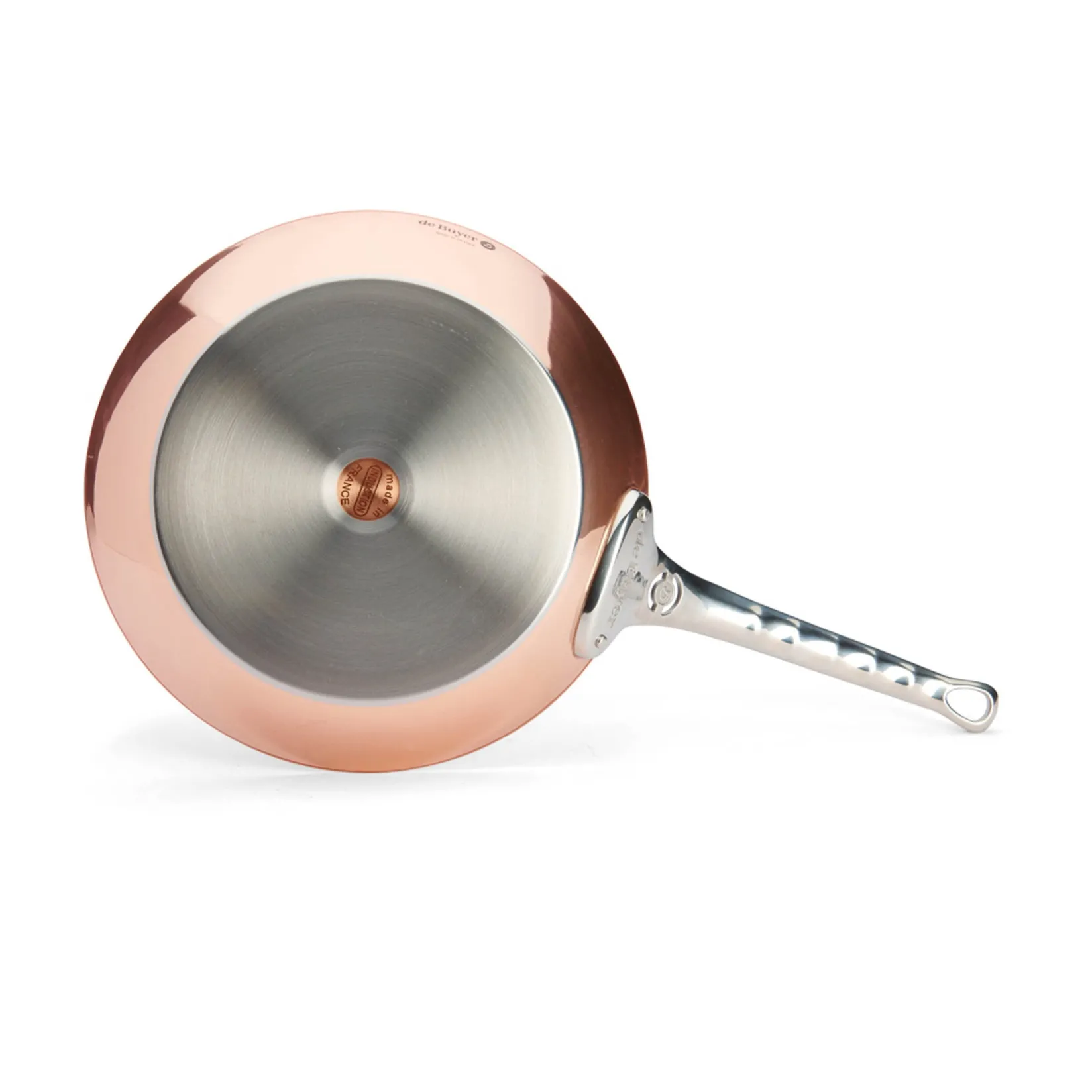 De Buyer Pots & Pans^Prima Matera Induction Copper Frying Pan with Stainless Steel Handle