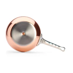 De Buyer Pots & Pans^Prima Matera Induction Copper Saucier with Stainless Steel Handle, 20cm