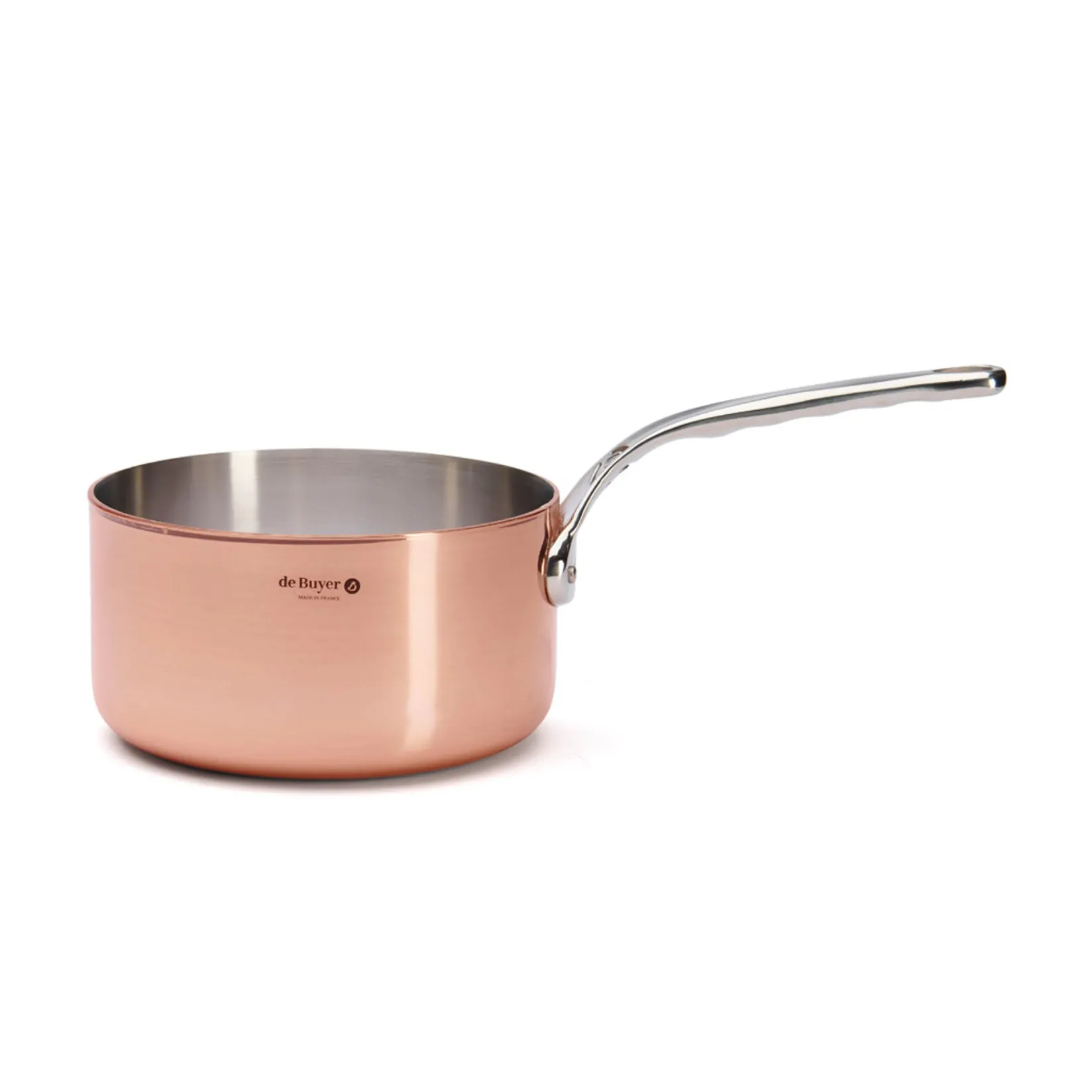 De Buyer Pots & Pans^Prima Matera Induction Copper Saucepan with Stainless Steel Handle