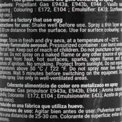 Deco Relief Ingredients Brands|Baking Ingredients^Metallic Gold Spray, 300ml