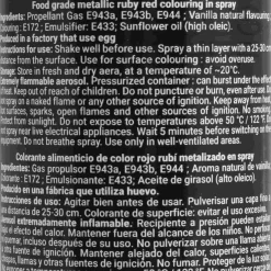 Deco Relief Ingredients Brands|Baking Ingredients^Metallic Ruby Spray, 300ml