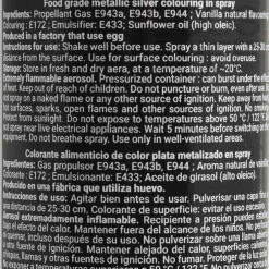 Deco Relief Ingredients Brands|Baking Ingredients^Metallic Silver Spray, 300ml