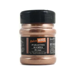 Deco Relief Ingredients Brands|Baking Ingredients^Rose Gold Sugar Glitter, 160g