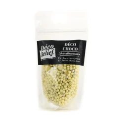 Deco Relief Ingredients Brands|Baking Ingredients^White Chocolate & Golden Decorating Pearls, 150g