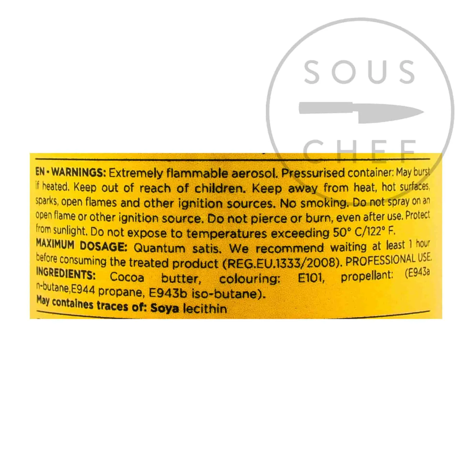 Deco Relief Ingredients Brands|French Ingredients^Yellow Velvet Spray, 400ml