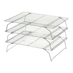 Dexam Baking Supplies & Equipment^Set of 3 Stackable Cooling Racks, 34x25cm