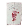 Dinette Kitchen Textiles & Clothing^Dancing Lobsters Linen Tea Towel