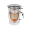 Viejovalle Tableware Brands^Double-Walled Borosilicate Glass Teacup with Strainer, 290ml