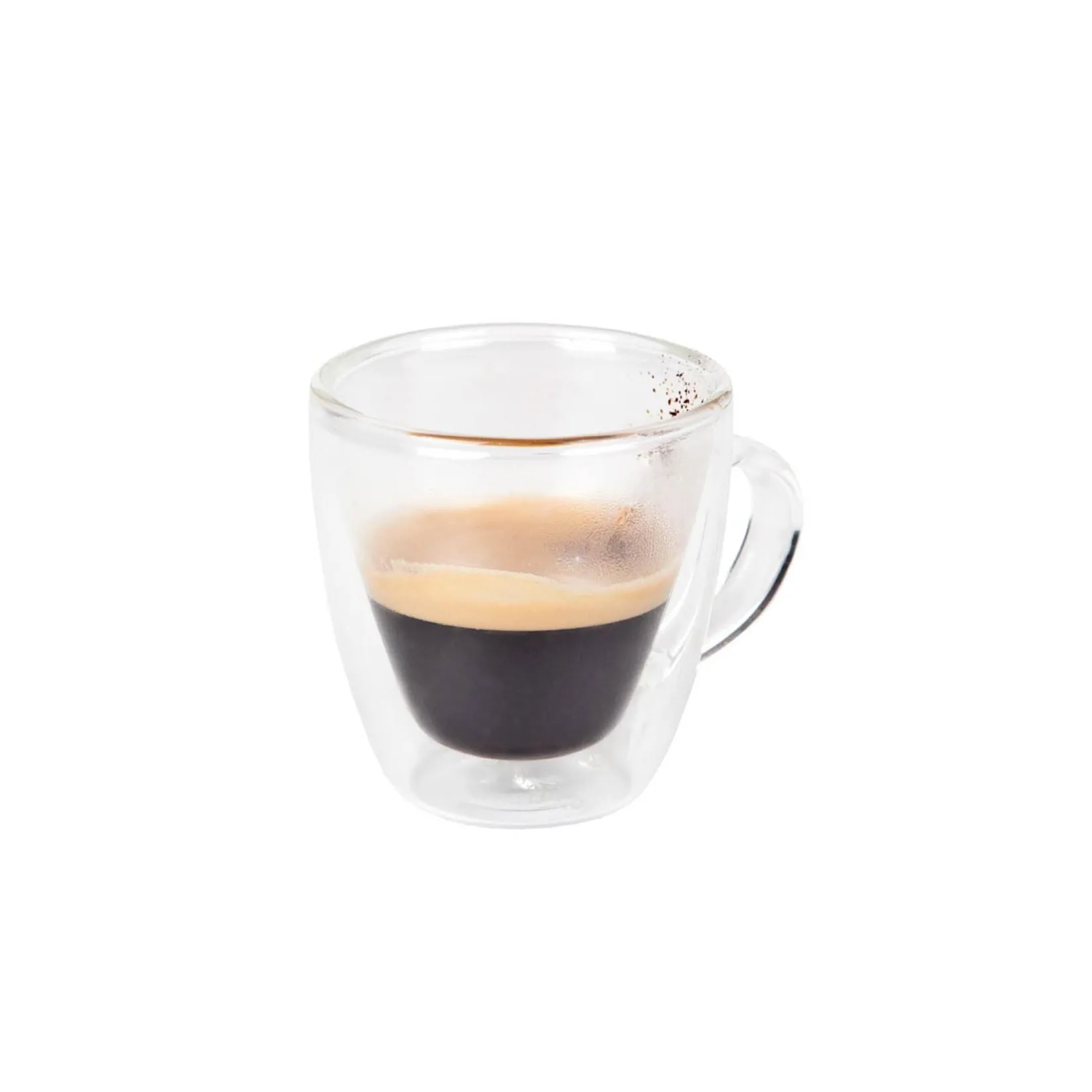 Viejovalle Tableware Brands^Double-Walled Borosilicate Glass Espresso Cup, 80ml
