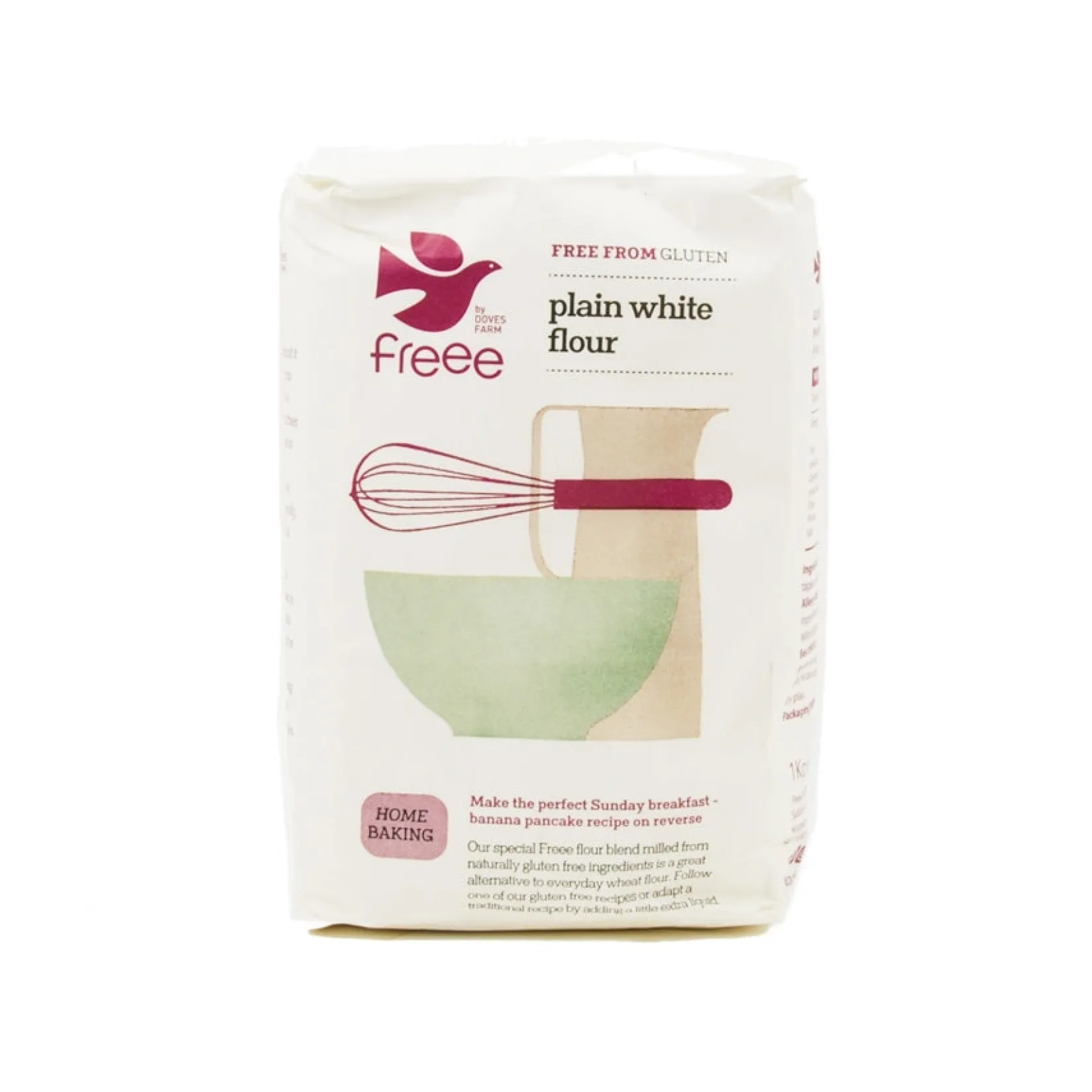 Doves Farm Ingredients Brands|Baking Ingredients^Gluten Free Plain White Flour, 1kg