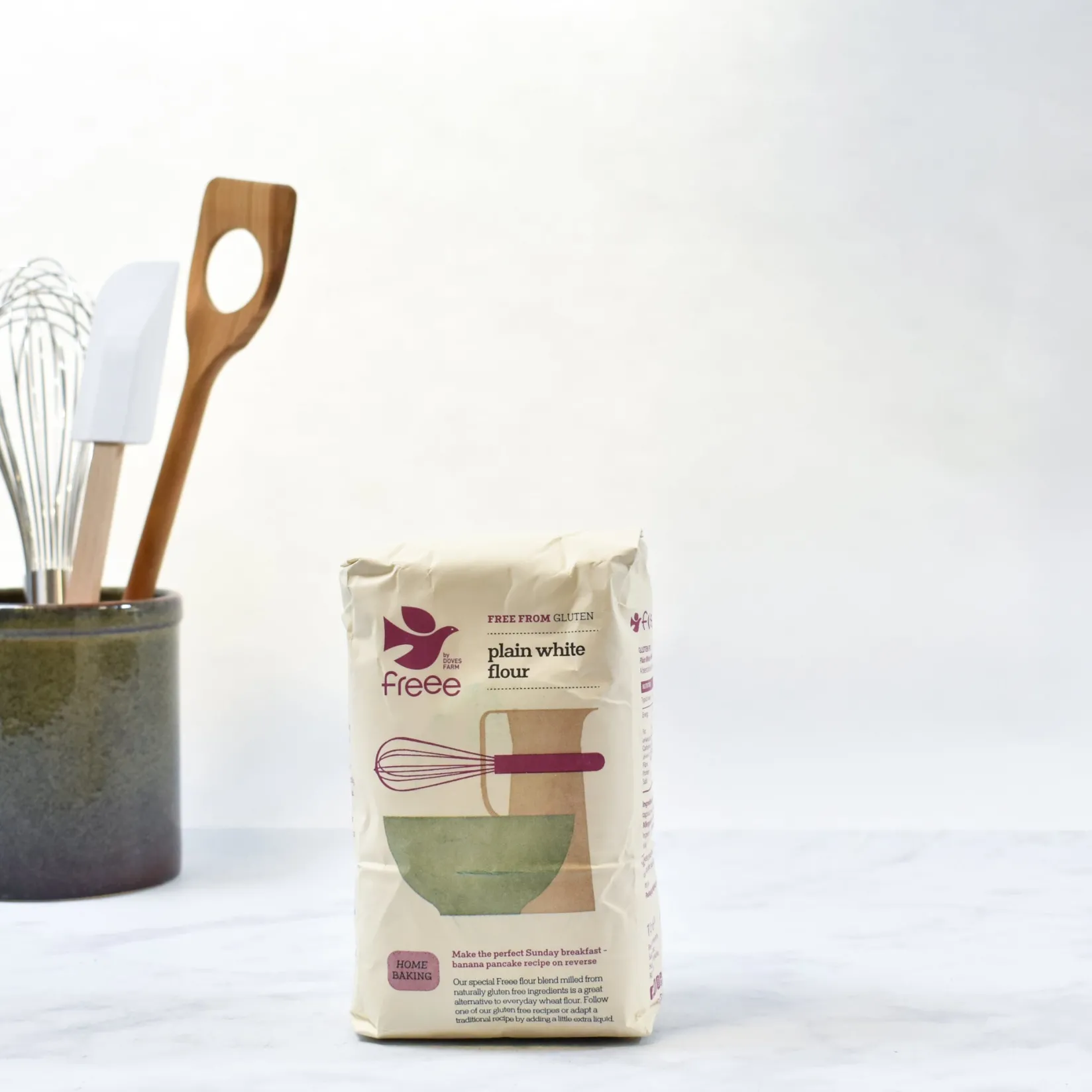 Doves Farm Ingredients Brands|Baking Ingredients^Gluten Free Plain White Flour, 1kg