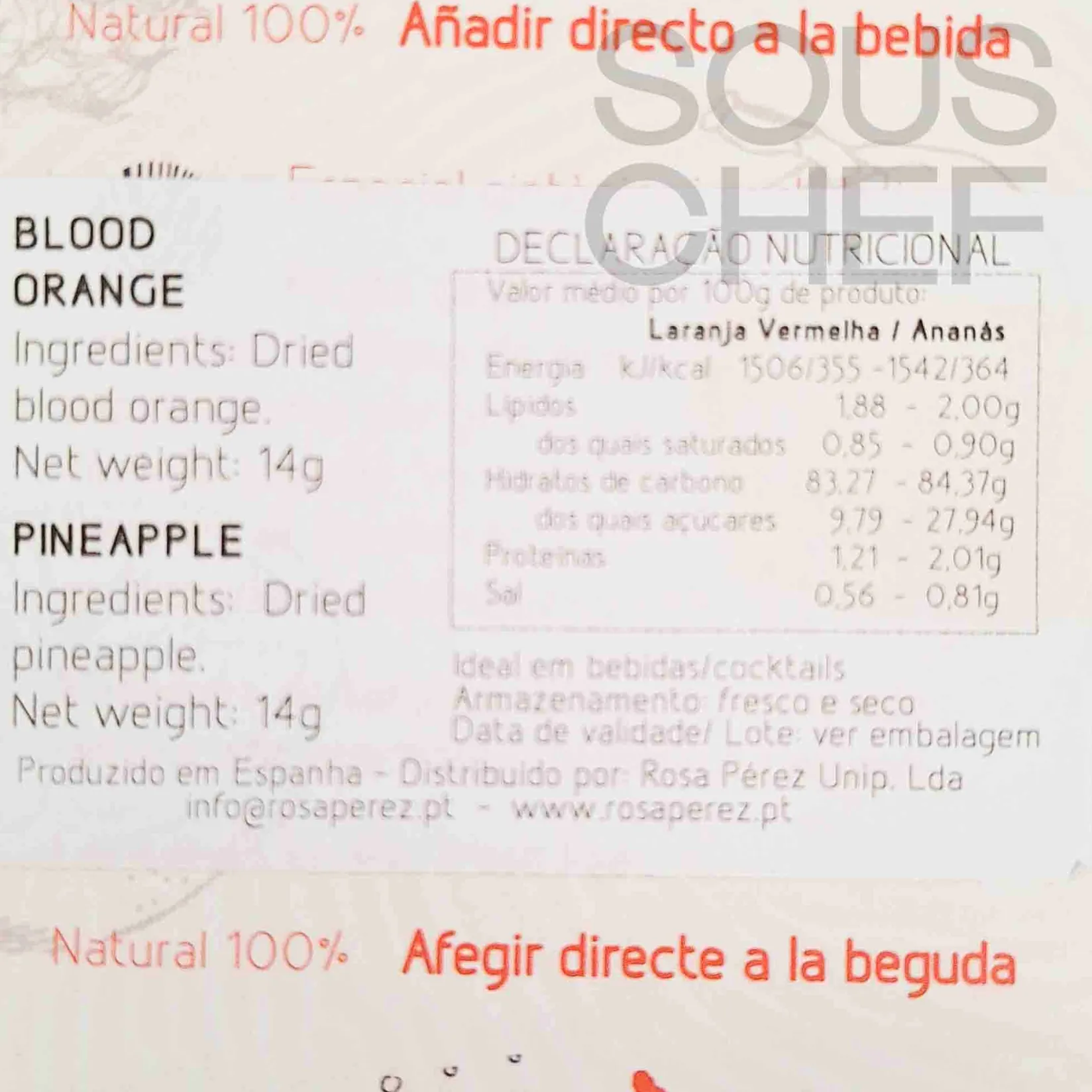 Botanic & Fruits Ingredients Brands|Baking Ingredients^Dried Blood Orange & Pineapple Slices, 28g