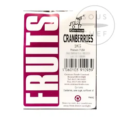 Centaur Ingredients Brands|Baking Ingredients^Dried Cranberries, 1kg