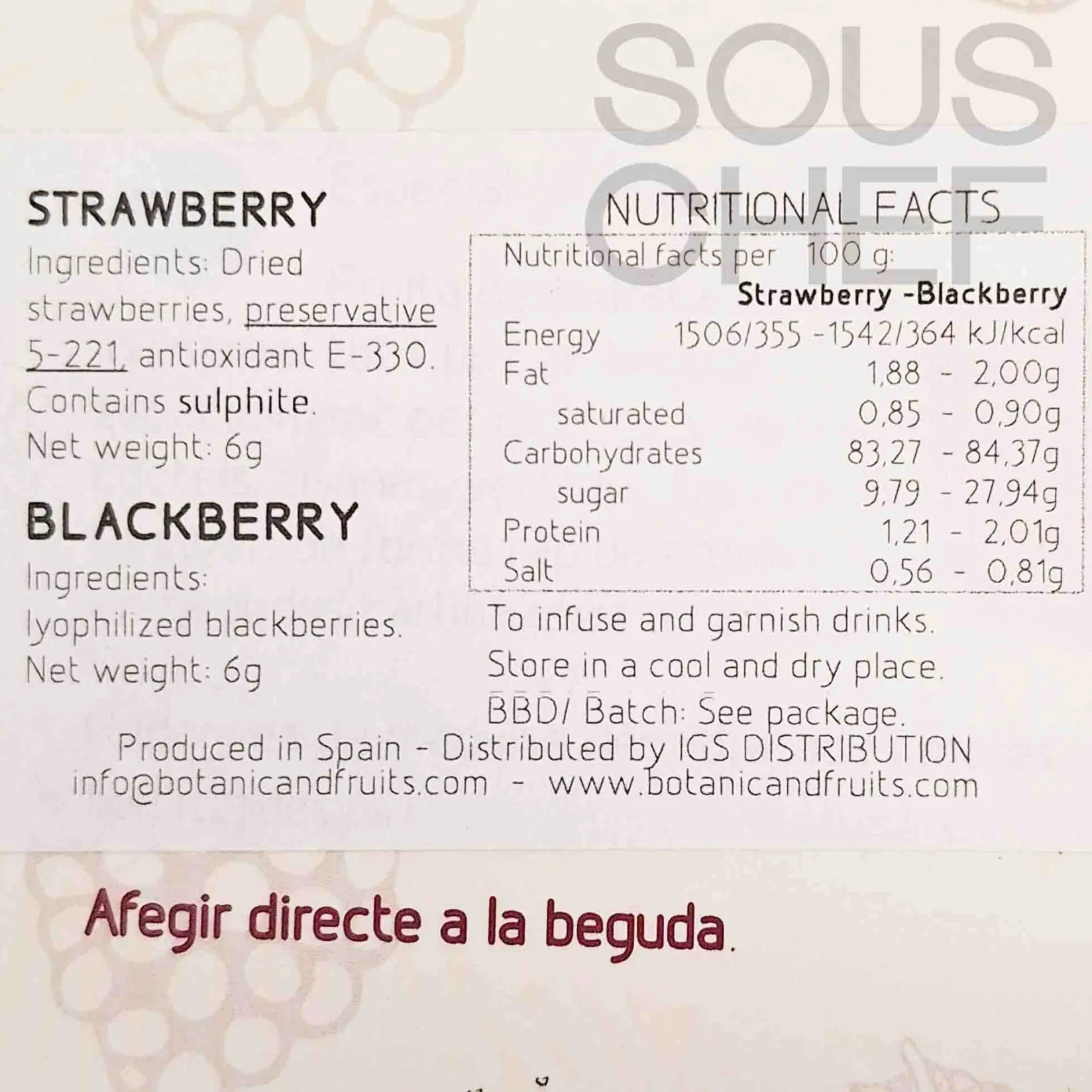 Botanic & Fruits Ingredients Brands|Baking Ingredients^Dried Strawberries & Blackberries, 12g