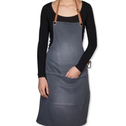 Dutchdeluxes Kitchen Textiles & Clothing^Canvas BBQ Apron in Washed Grey