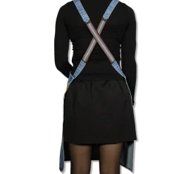 Dutchdeluxes Kitchen Textiles & Clothing^Denim Suspender Apron in Blue