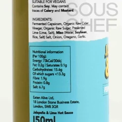 Eaten Alive Ingredients Brands|Sauces & Condiments^Jalapeno & Lime Hot Sauce, 150ml