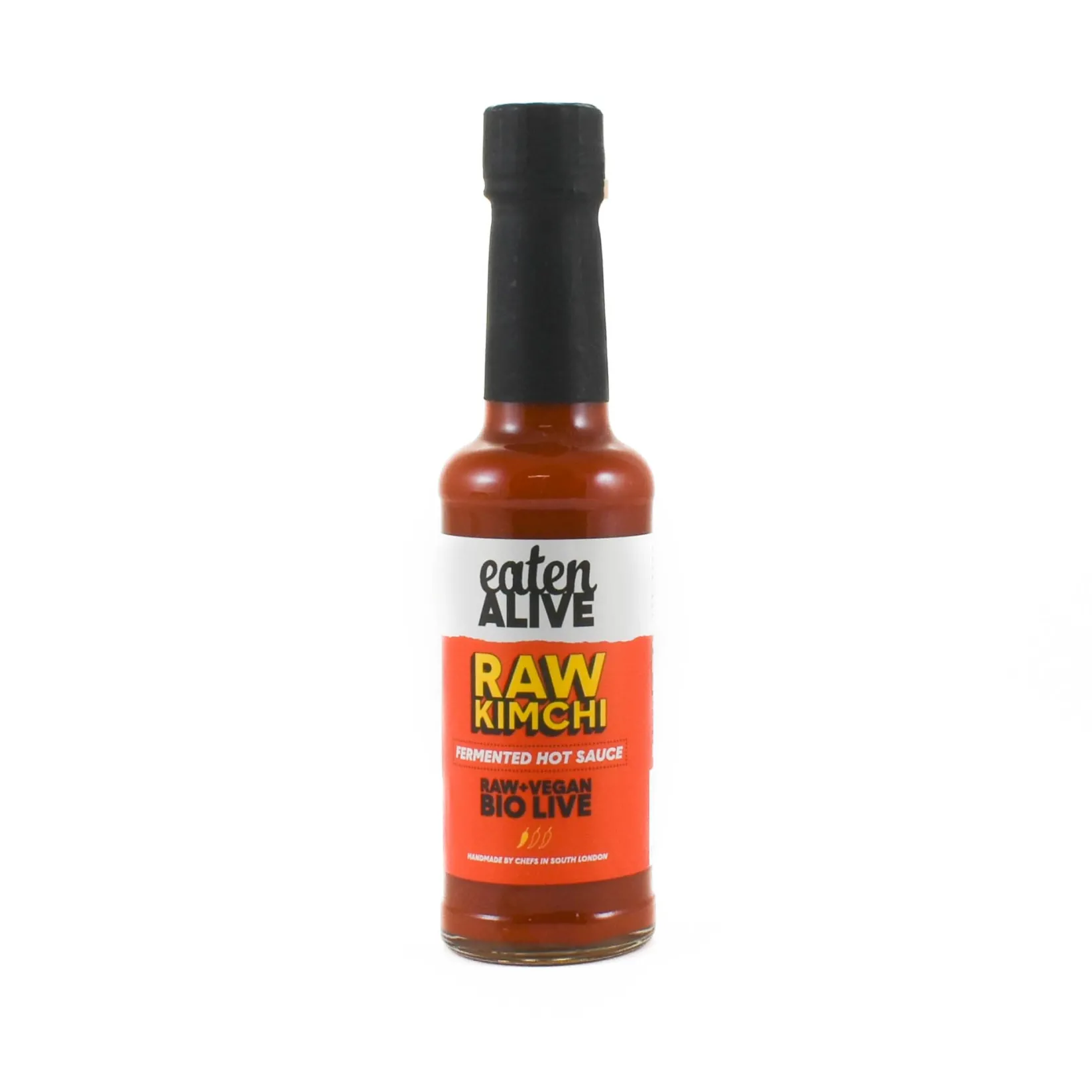 Eaten Alive Ingredients Brands|Made In The Uk^Raw Kimchi Hot Sauce, 150ml
