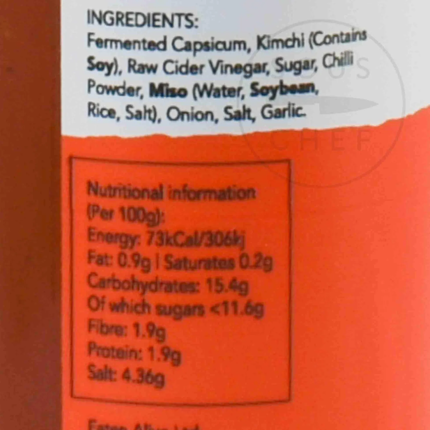 Eaten Alive Ingredients Brands|Made In The Uk^Raw Kimchi Hot Sauce, 150ml