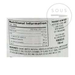 El Yucateco Ingredients Brands|Mexican Ingredients^Concentrated Hibiscus Syrup, 700ml