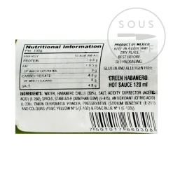 El Yucateco Mexican Ingredients|Sauces & Condiments^Habanero Green Sauce, 120ml