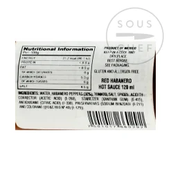 El Yucateco Ingredients Brands|Mexican Ingredients^Habanero Red Sauce, 120ml